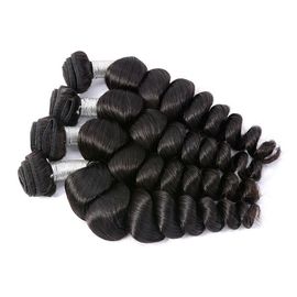 China 3 Bundles / 300g Indian Human Hair Weave Bundles Loose Wave Virgin Hair supplier