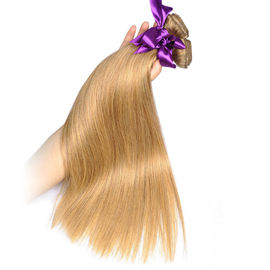 China Colored Brazilian Ombre Hair Weave Weft #27 Color Straight Virgin Hair Extension supplier