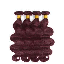 China 99j Color Burgundy Ombre Hair Weave Extension Body Wave Virgin Hair Bundle No Smell supplier