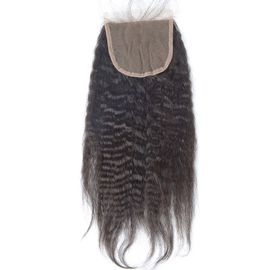 China Hair Peruvian 4x4 Lace Closure Free Parting Human Hair Closure Natural Black supplier