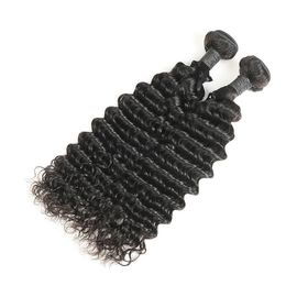 China Deep Wave Hair Extension Brazilian Hair Weave Bundles With 1B Natural Color supplier