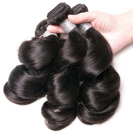 China Real Peruvian Human Hair Bundles , Soft Peruvian Loose Body Wave Hair supplier