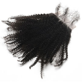 China Natural Black Pre Plucked Lace Frontal Closure With Baby Hair Shedding Free supplier