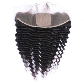China Deep Wave Virgin Human Hair Lace Front Wigs 13x4 Curly Lace Frontal Closure supplier