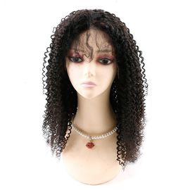 China Kinky Curly Front Lace Wigs , Lace Front Full Wigs Human Hair 8A Grade supplier