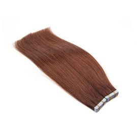China Colored PU Tape Hair Extensions Double Drawn Weft Real Hair Tape In Extensions supplier