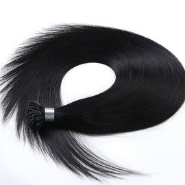 China Pre Bonded Long 1 Clip Hair Extensions Double Drawn Silky Straight Wave supplier