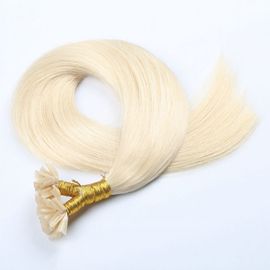 China Straight Nail Clip In Hair Extensions , Curly Nail Tip Hair Extensions supplier