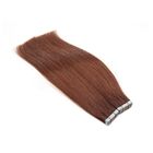 Colored PU Tape Hair Extensions Double Drawn Weft Real Hair Tape In Extensions