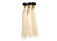 1B Blonde 613 Color Brazilian Hair Weft Ombre Color Human Virgin Hair Weave 12&quot; to 26&quot; supplier