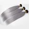 1B Straight Grey Ombre Human Hair Extensions Two Tone Indian Hair Bundles supplier