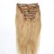 7 Small Pieces Virgin Human Hair Clip In Hair Extensions Color #27 Can Customized Other Colors supplier