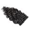 Clip In Human Hair Extensions Body Wave 1B Color 7 Pieces Set Can Be Straighten No Shedding supplier