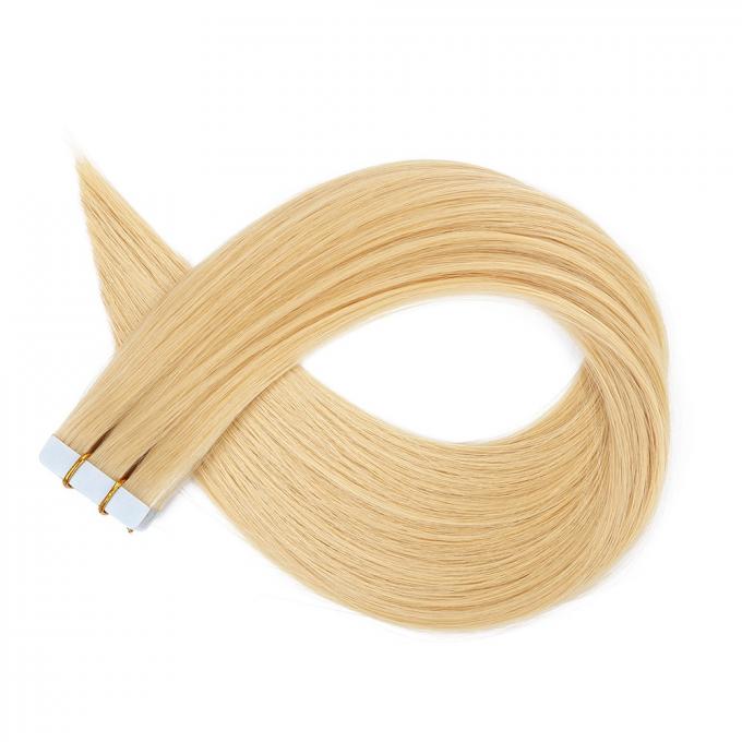 613 Pre Bonded Remy PU Tape Hair Extensions No Chemical No Smell