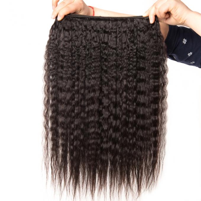 Virgin Brazilian  Hair Weave Extension Kinky Straight 100gram Bundle No Shedding No Tangling