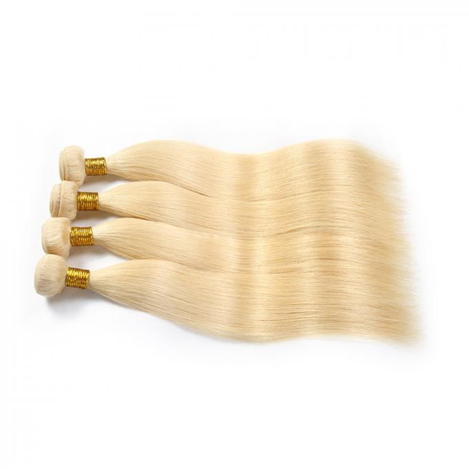 Straight 7a Grade Hair Extensions , 613 Blonde Brazilian 7a Virgin Hair