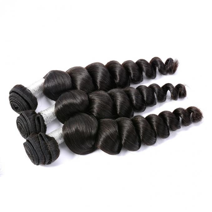 3 Bundles / 300g Indian Human Hair Weave Bundles Loose Wave Virgin Hair