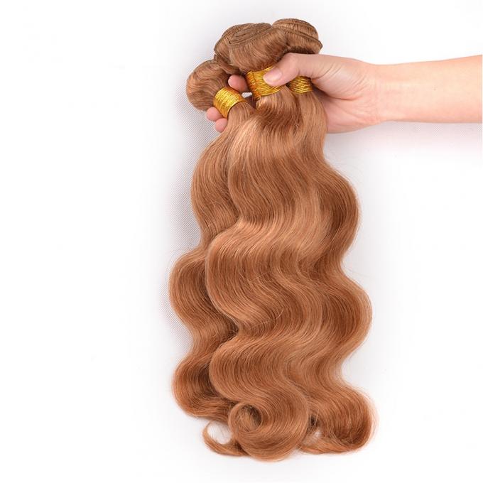 100% Virgin Ombre Hair Weave Body Wave Brown Color Free Shipping