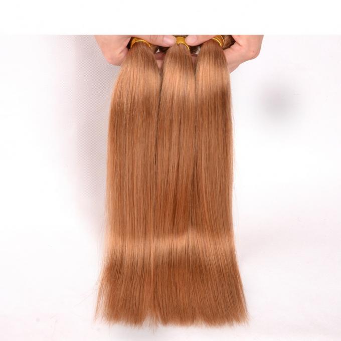 #30 Color Straight Brazilian Hair Raw Hair Material Can Be Curled 12" to 26" Silky Soft Shed Free