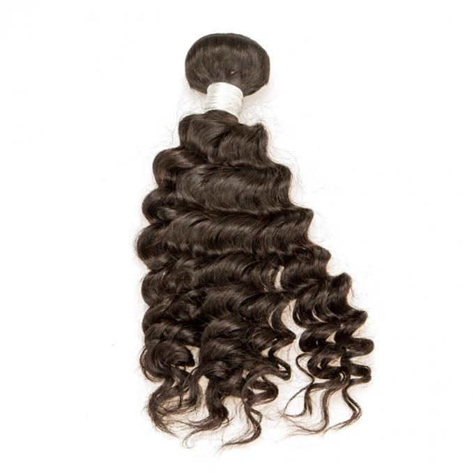 Virgin Human Hair Extension Raw Brazilian Hair Material Big Curly 3 Bundles One Head