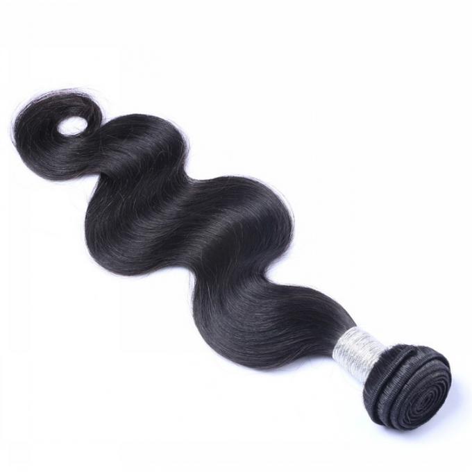 Unprocessed Peruvian Virgin Human Hair Bundles Body Wave Silk Soft Thick Bottom