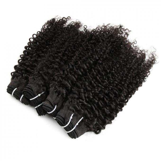 Natural Color Peruvian Body Wave Hair Bundles Curly Dancing And Soft 10" To 30" Stock