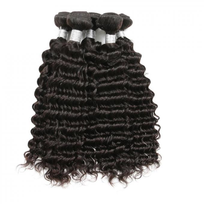 Pretty Soft Deep Peruvian Hair Weave Bundles Double Machine Weft Single Drawn Hair