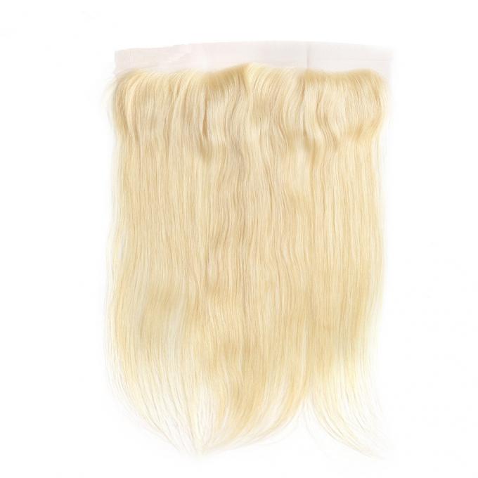 Ear To Ear 13x4 Lace Closure Blonde Hair Straight Virgin Hair Natural Color