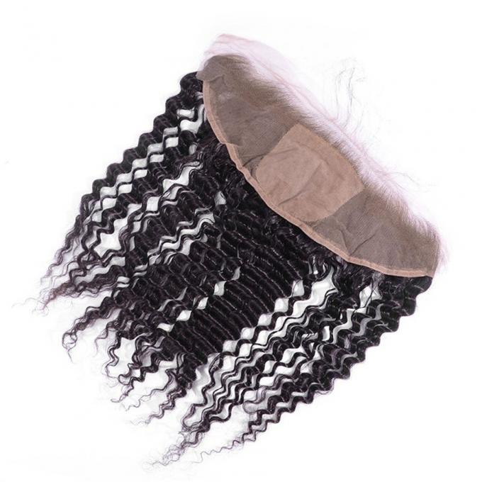 Deep Wave 13x4 Lace Closure Raw Human Hair Lace Front Closure Piece