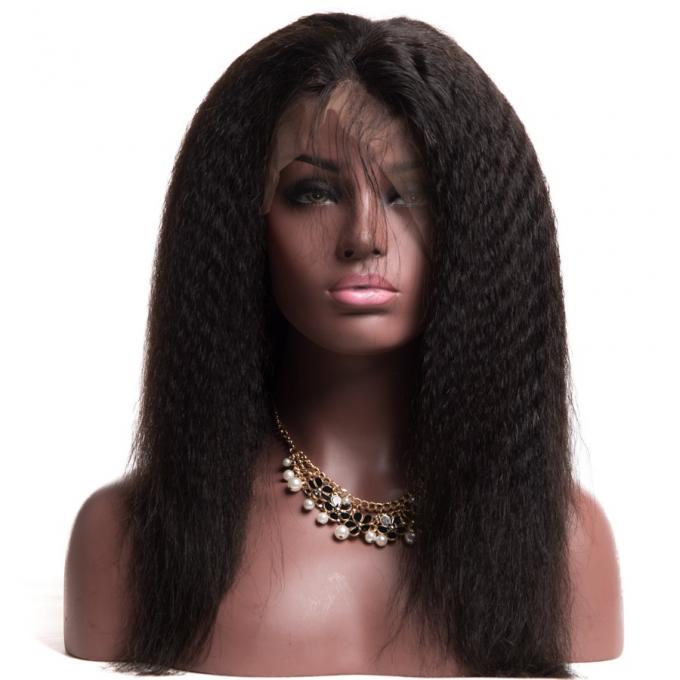 Straight Body Wave 360 Lace Frontal Human Hair Brazilian Yaki Kinky Straight Texture