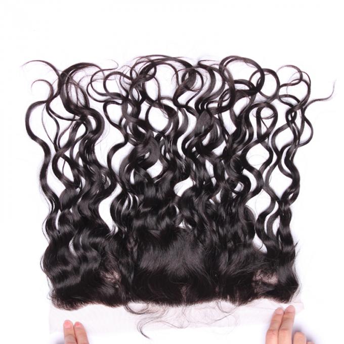 Malaysian Free Part 13x4 Lace Closure No Tangle With Natural Hair Line