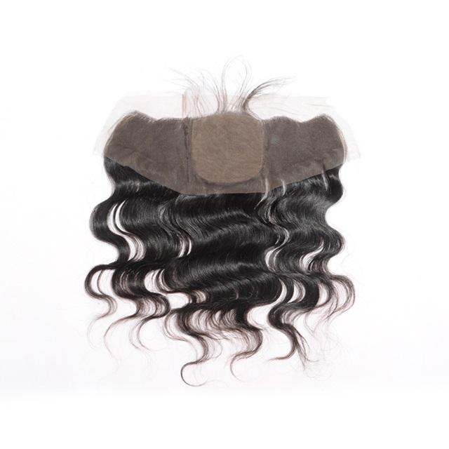 Peruvian Body Wave 13x4 Lace Closure , Silk Base Lace Frontal Closure With Baby Hair