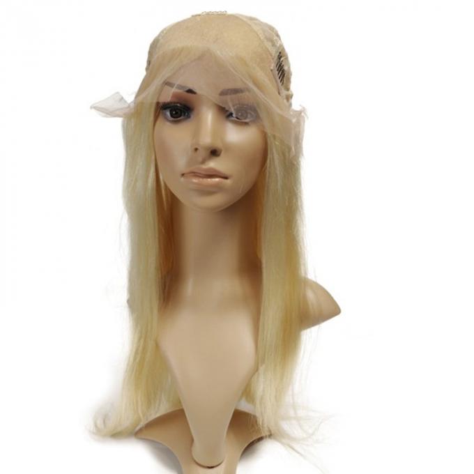 Blonde Color Brazilian Human Hair Lace Front Wigs With Baby Hairline 10 Inch-30 Inch