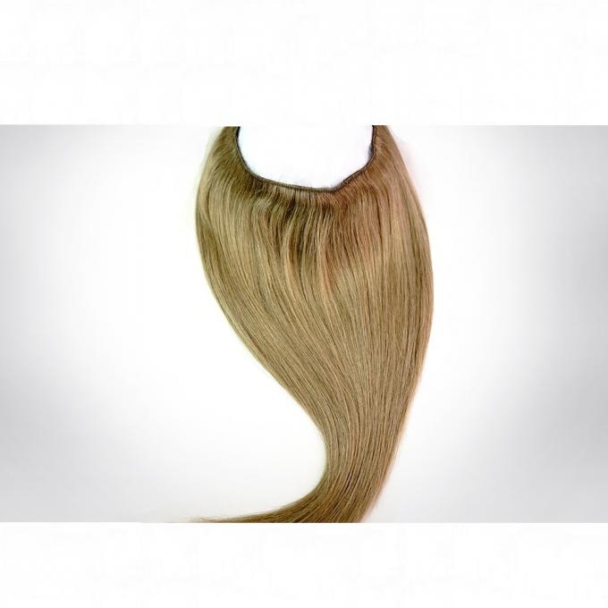 18" 20" 22" 24" Qingdao Factory Light Color Halo Flip In Hair Extension With Fish Line Human Hair