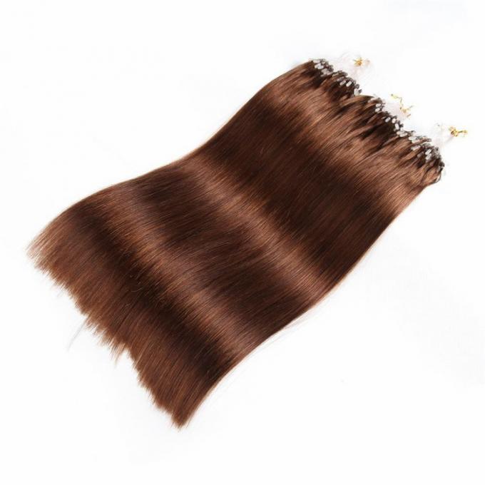 Dark Brown Clip In Hair Extensions 7A Grade For White Women , Remy Fusion Hair Extensions