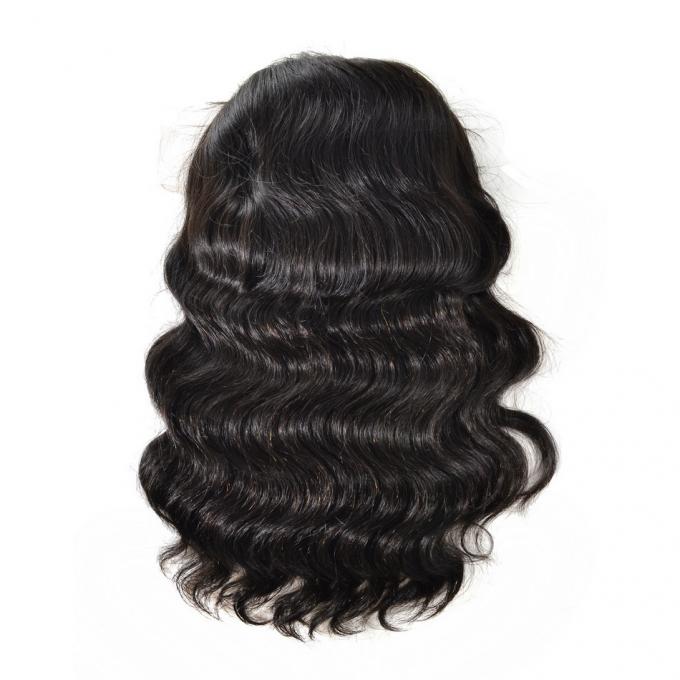 Body Wave Curly Glueless Full Lace Wigs , Lace Front Wigs Human Hair