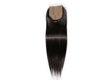 China Free Parting 4x4 Silk Base Closure Natural Hair Line With Baby Hair supplier