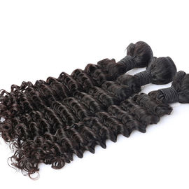 China Brazilian Virgin Hair Weave Deep Wave Smooth and Soft Virgin Hair Extension Natural Black supplier