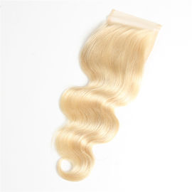 China Blonde #613 Color Body Wave Lace Closure Baby Hair Brazilian Real Human Hair supplier