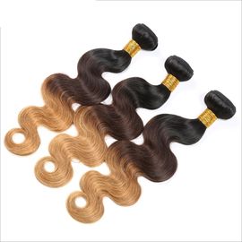 China Brazilian 3 Tone Ombre Hair Extensions , Ombre Human Hair Bundles supplier