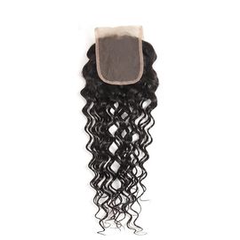 China Peruvian Human Hair Closures With A Natural Part , Remy Hair Lace Closure supplier