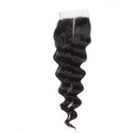 China 100% Unprocessed Hair Closure Pieces Brazilian Loose Wave Closure Real Hair supplier