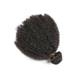 China Brazilian Virgin Human Hair Afro Kinky Curly Human Hair Extension Weft Good Ratio supplier