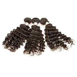 China Virgin Human Hair Extension Raw Brazilian Hair Material Big Curly 3 Bundles One Head supplier