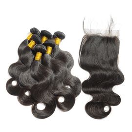 China Non Processed Virgin Human Hair Bundles Brazilian Body Wave No Synthetic supplier