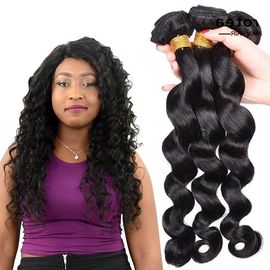 China Brazilian Virgin Loose Wave Hair , Tangle Free Virgin Brazilian Remy Hair Bundles  supplier