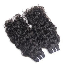Water Wave Brazilian Human Hair Bundles Dyed And Bleached Available / 12-26 Inch
