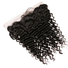 China Brazalian Human Hair 13x4 Lace Closure , Ear To Ear Lace Front Closure 130% Density supplier