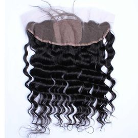 China 7A Grade  Deep Wave Human Hair Lace Front Wig , Natural Human Hair Wigs No Smell supplier