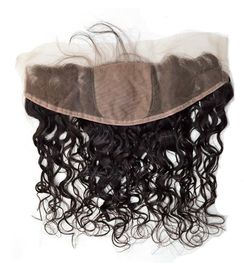 China Silk Base 13x4 Lace Closure Water Wave Natural Looking Hair Closures supplier